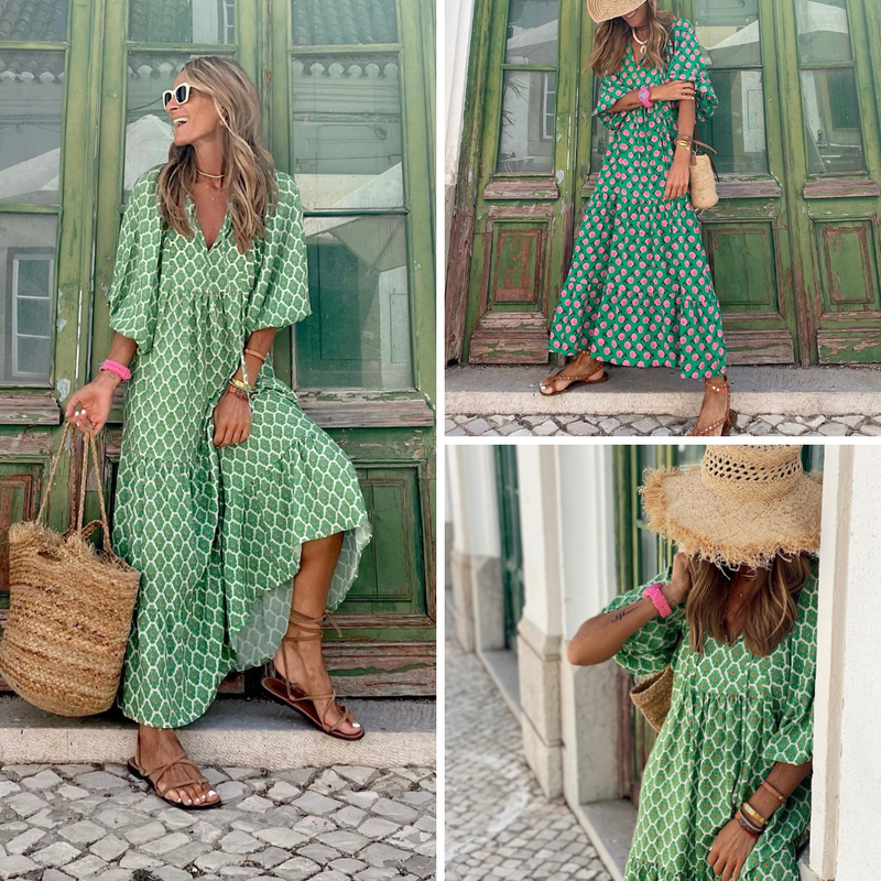 Mila Grünes Sommerkleid