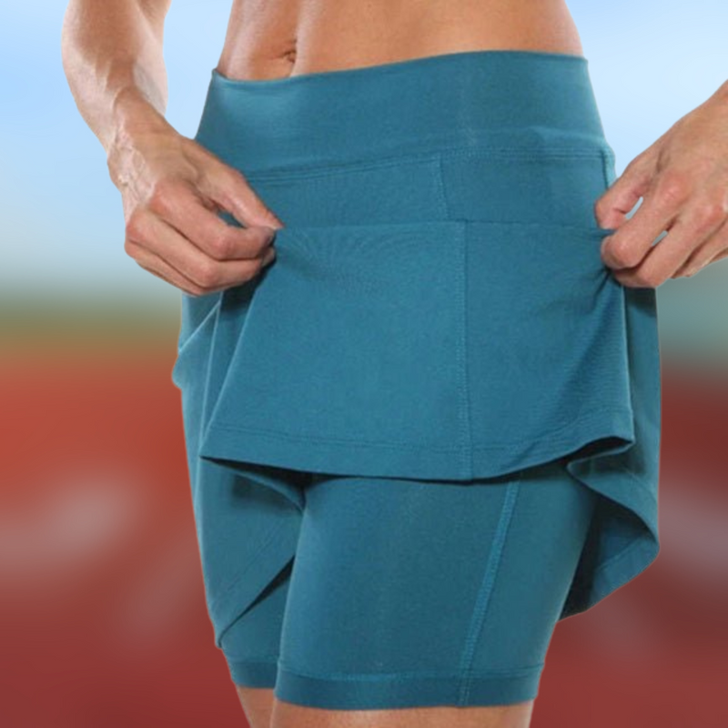 Luna Aktiv-kleid™ | Sportkleid mit integrierten Shorts & praktischen Seitentaschen