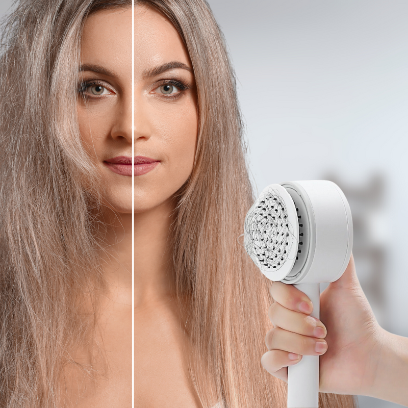 Magic-Air Haarbürste | Die selbstreinigende Massagehaarbürste für gesundes Haar