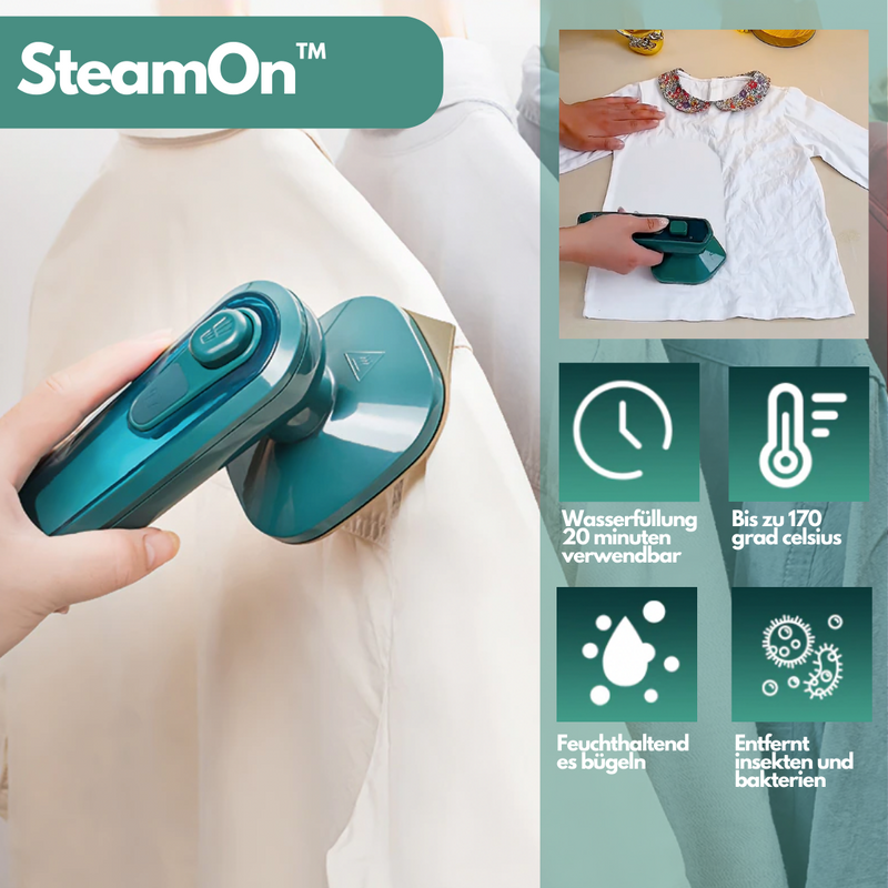 SteamOn™ | Trocken und nass bügeln & dampfen!