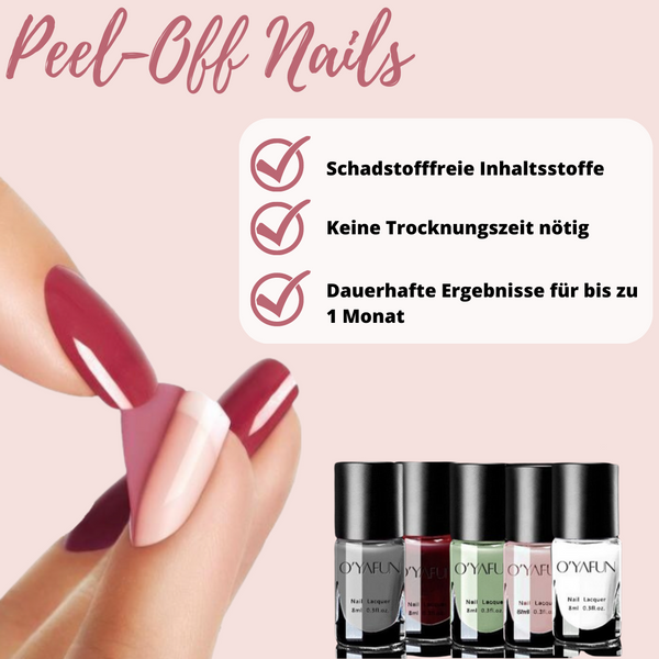 Peel-Off Nails™ | Der einfachste und gesündeste Weg für schöne Nägel! (1+1 GRATIS)